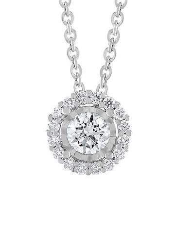 Diana M Jewels Miracle Set 14k White Gold & 0.61 Tcw Diamond Pendant Necklace