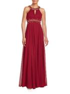 Sue Wong Embellished Column Gown