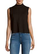 Saks Fifth Avenue Solid Sleeveless Cropped Top