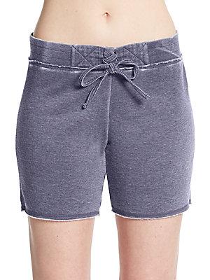 Marc New York By Andrew Marc Performance Distressed Fleece Shorts