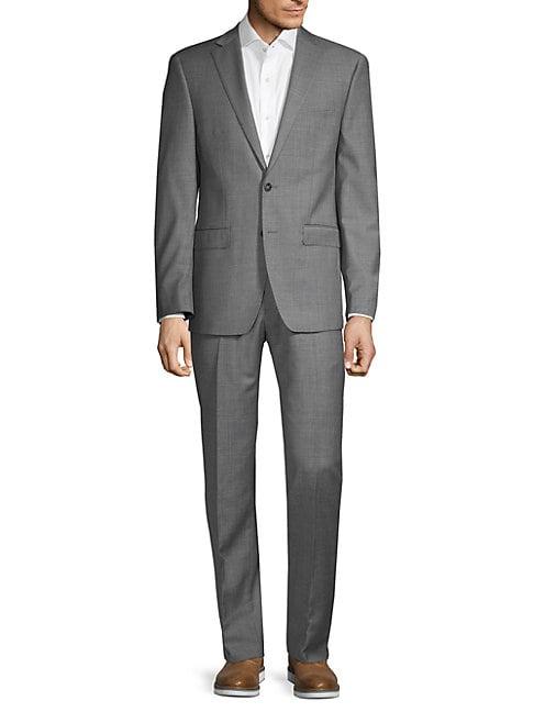 Calvin Klein Slim-fit Textured Wool-blend Suit