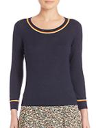 Akris Punto Stripe-detail Wool Sweater