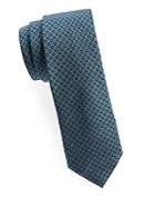 Saks Fifth Avenue Made In Italy Circle Dot Silk Tie