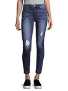 Hudson Mid-rise Distressed Ankle Jeans