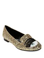 Chiara Ferragni Winking Glitter Loafers