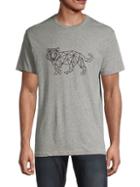 French Connection Tiger-print Cotton-blend Tee