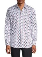 Perry Ellis Floral Stretch Cotton Sport Shirt