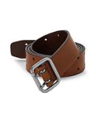 Saks Fifth Avenue Double Prong Leather Belt