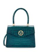 Valentino By Mario Valentino Melanie Embossed Leather Top Handle Bag