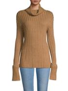 Valentino Long-sleeve Ribbed Sweater