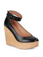 Robert Clergerie Leather Wedge Dress Shoes