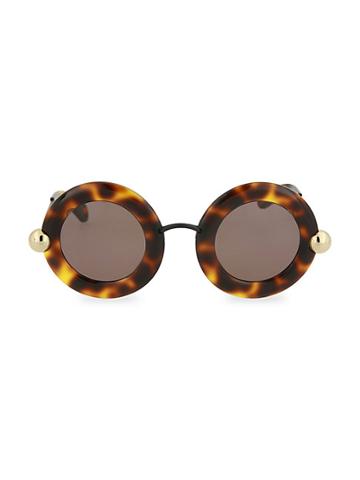Christopher Kane 54mm Round Sunglasses