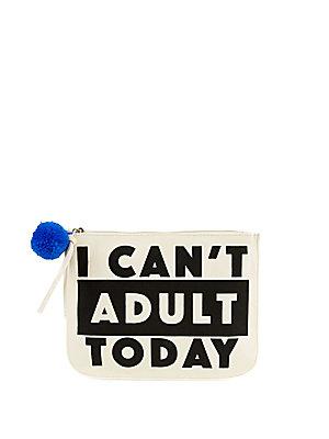 Sam Edelman Cant Adult Canvas Verbiage Pouch