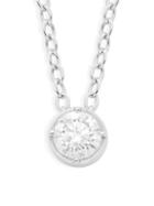 Nephora 14k White Gold & Diamond Pendant Necklace