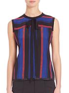 Marc Jacobs Striped Silk Top