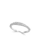 Effy 14k White Gold & White Diamond Band Ring