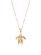 Saks Fifth Avenue 14k Yellow Gold Turtle Pendant Necklace
