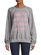 Wildfox Reality Graphic Sweatshirt