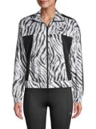 Puma Zebra-print Cropped Jacket