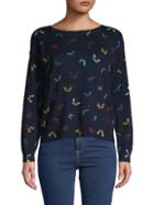 Joie Eloisa Butterfly Cotton & Cashmere Sweater