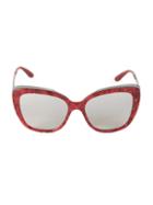 Dolce & Gabbana 57mm Oversized Cat Eye Sunglasses
