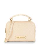 Love Moschino Logo Quilted Satchel