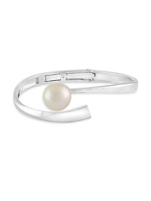 Majorica 12mm White Organic Pearl And Sterling Silver Bracelet