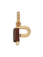 Burberry P Letter Goldtone Charm Pendant