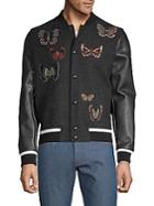 Valentino Embroidered Bomber Jacket