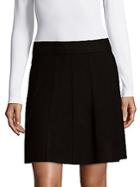Saks Fifth Avenue Black Flare Mini Skirt