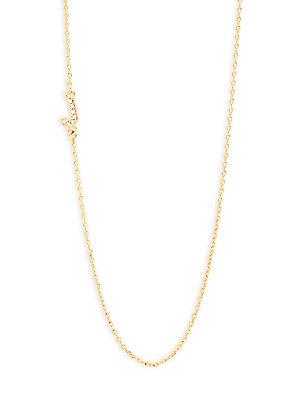 Baublebar Diamanda Alpha 14k Goldplated J-necklace