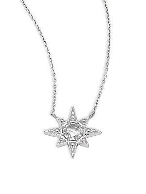 Anzie Sapphire & Sterling Silver Star Pendant Necklace