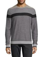 Saks Fifth Avenue Striped Merino Wool Sweater