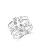 Effy 14k White Gold & Diamond Cage Ring