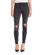 Ag Jeans The Farrah Distressed High-rise Skinny Jeans