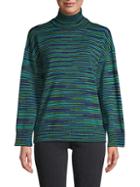 M Missoni Striped Wool Turtleneck Sweater