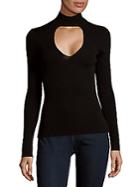 360 Cashmere Keyhole Front Sweater