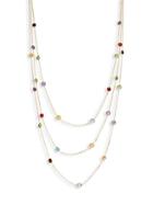 Saks Fifth Avenue 14k Yellow Gold Multi-stone Station Necklace
