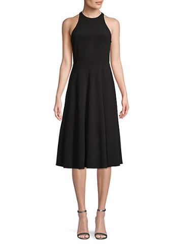 Halston Heritage Cut-out Fit-&-flare Dress