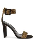 Bcbgeneration Winoni Cheetah-print Suede Heeled Sandals