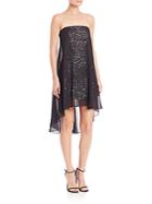 Halston Heritage Sequined Strapless Dress