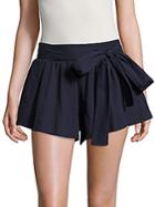 State Of Being Solid Cotton-blend Skirt