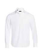 Saks Fifth Avenue Collection Long Sleeve Linen Check Shirt