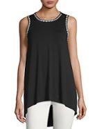 Vince Camuto Embroidered Hi-lo Top