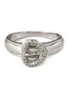 Effy Diamond Heart Ring In Sterling Silver