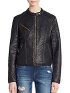 Marc New York By Andrew Marc Faux Leather Moto Jacket