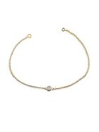 Luxeworks New York 14k Gold & White Sapphire Bracelet