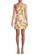 Parker Floral-print Linen Mini Dress