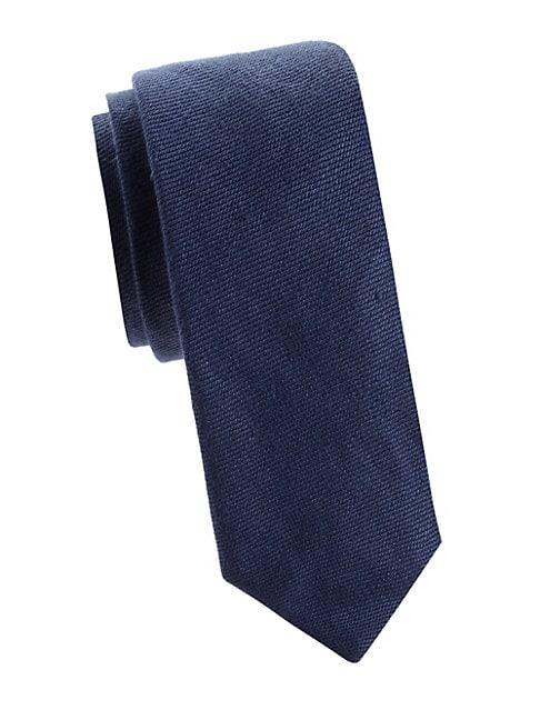 Ralph Lauren Jacquard Linen & Silk Tie