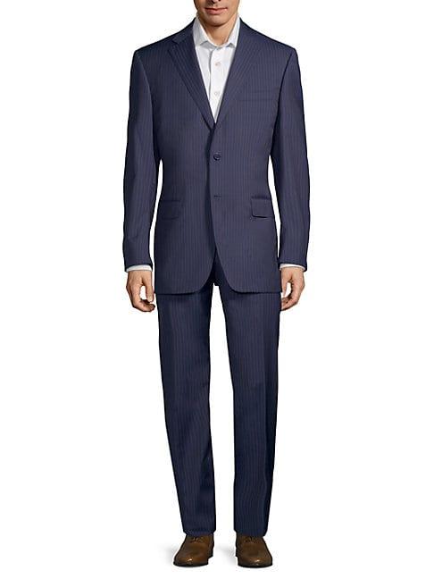 Canali Slim-fit Pinstriped Wool Suit
